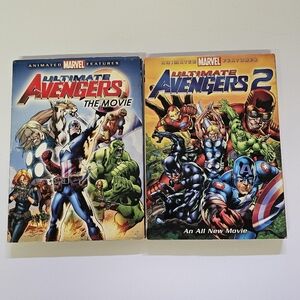Ultimate Avengers The Movie 1 & 2, Marvel Animation DVD Video With Slipcover